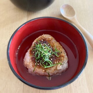 鯛のおにぎりで作る♡鯛茶漬け